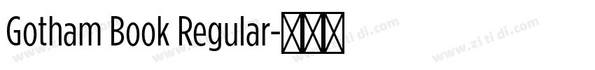 Gotham Book Regular字体转换